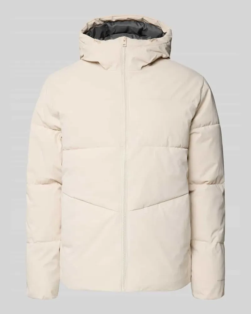 Jack & Jones Steppjacke mit Kapuze Offwhite