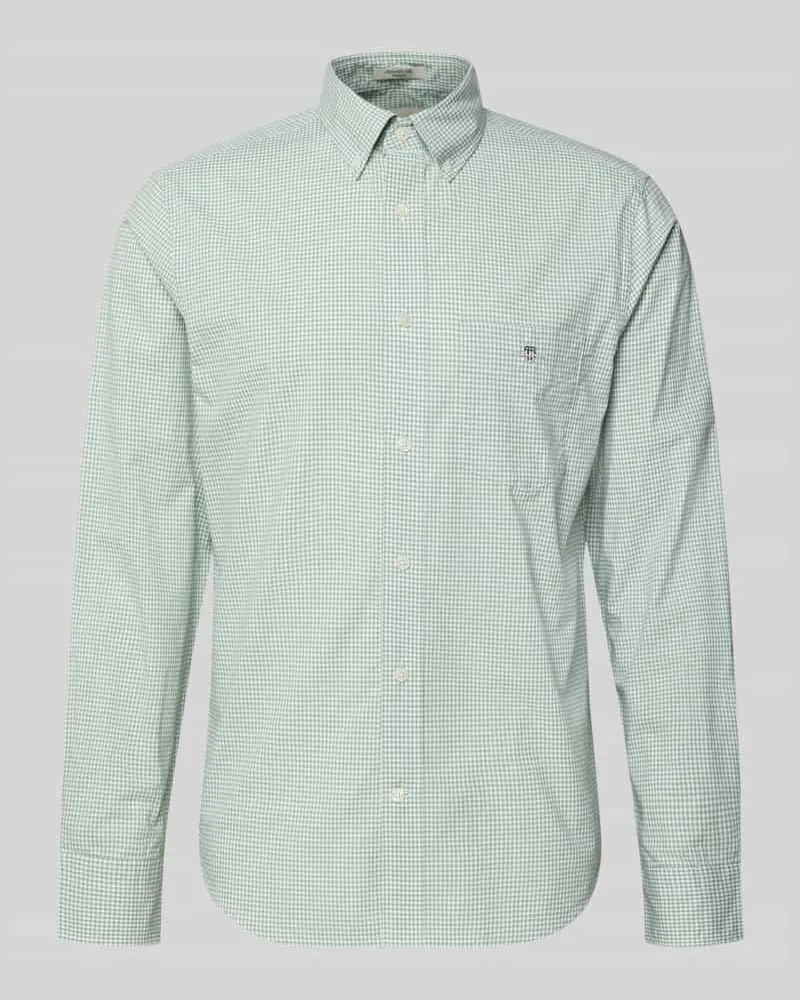 Gant Regular Fit Freizeithemd aus reiner Baumwolle Mint