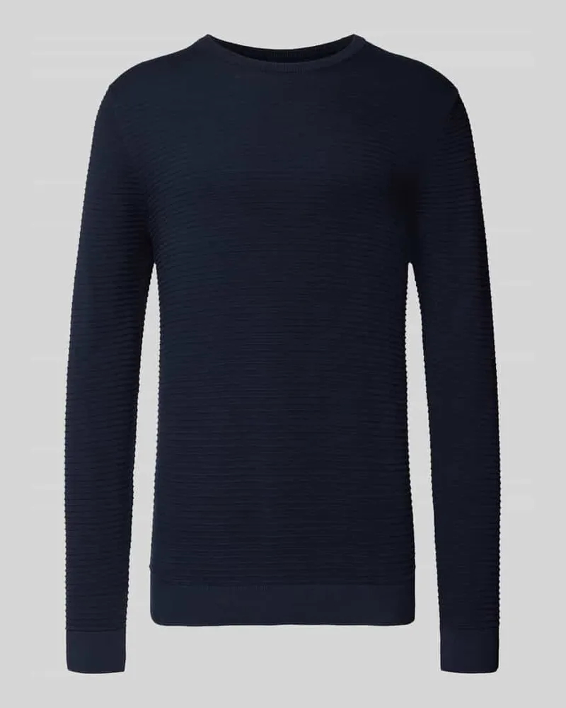 Jack & Jones Strickpullover mit Rundhalsausschnitt Modell 'OTTO Marine