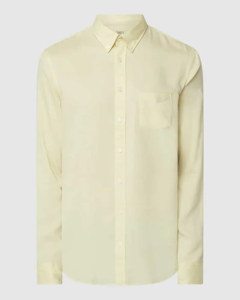 JAKE*S Slim Fit Business-Hemd aus Lyocell 