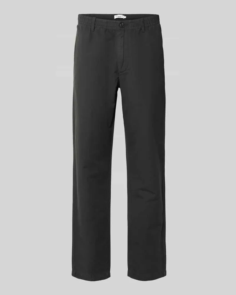Marc O'Polo Relaxed Fit Chino aus Baumwolle-Leinen-Mix Modell 'FILIP RELAXED Graphit