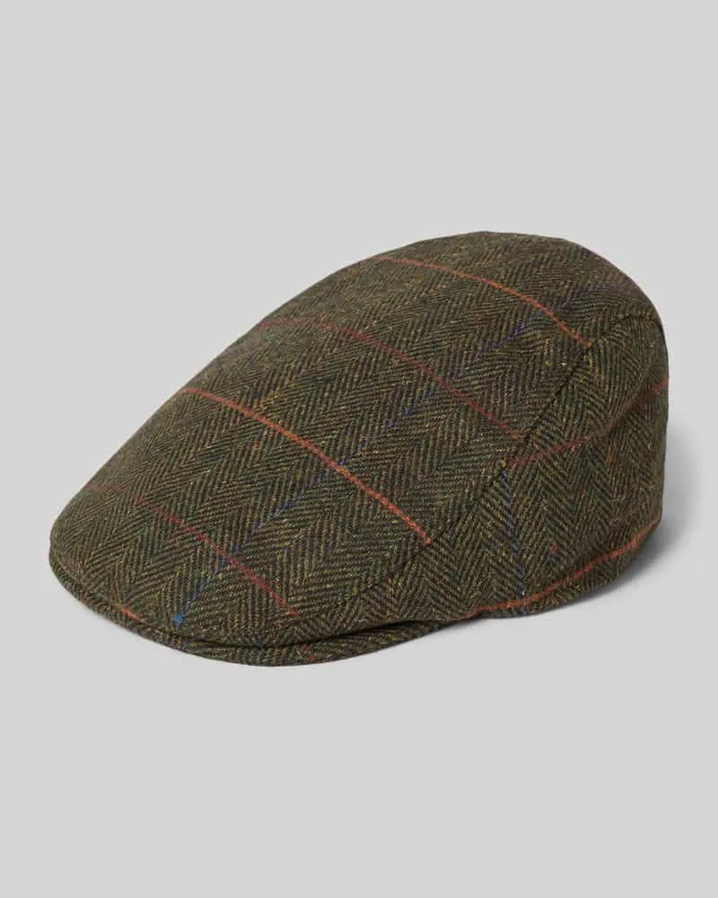 Barbour Mütze mit Woll-Anteil Modell 'CHEVIOT Oliv