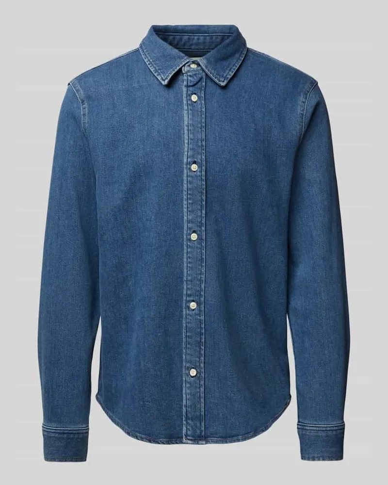 Calvin Klein Slim Fit Jeanshemd mit Kentkragen 