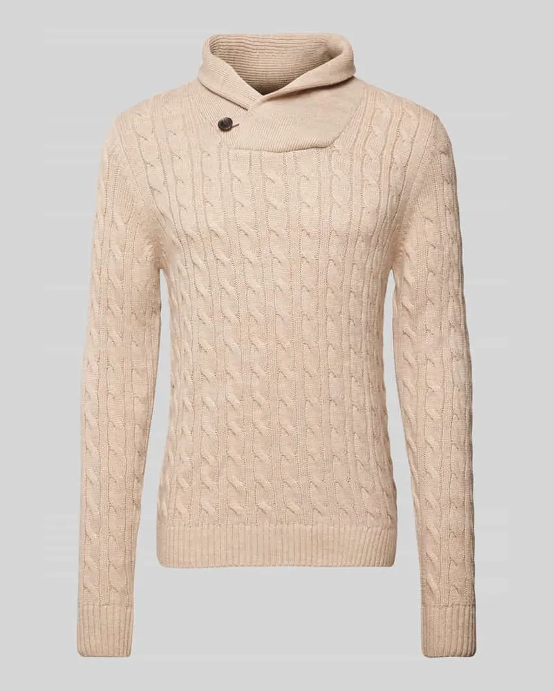 Jack & Jones Strickpullover mit Stehkragen Modell 'CRASH 
