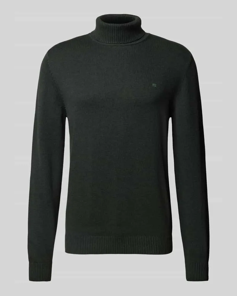 Christian Berg Slim Fit Pullover mit Woll-Anteil in Strick-Optik 