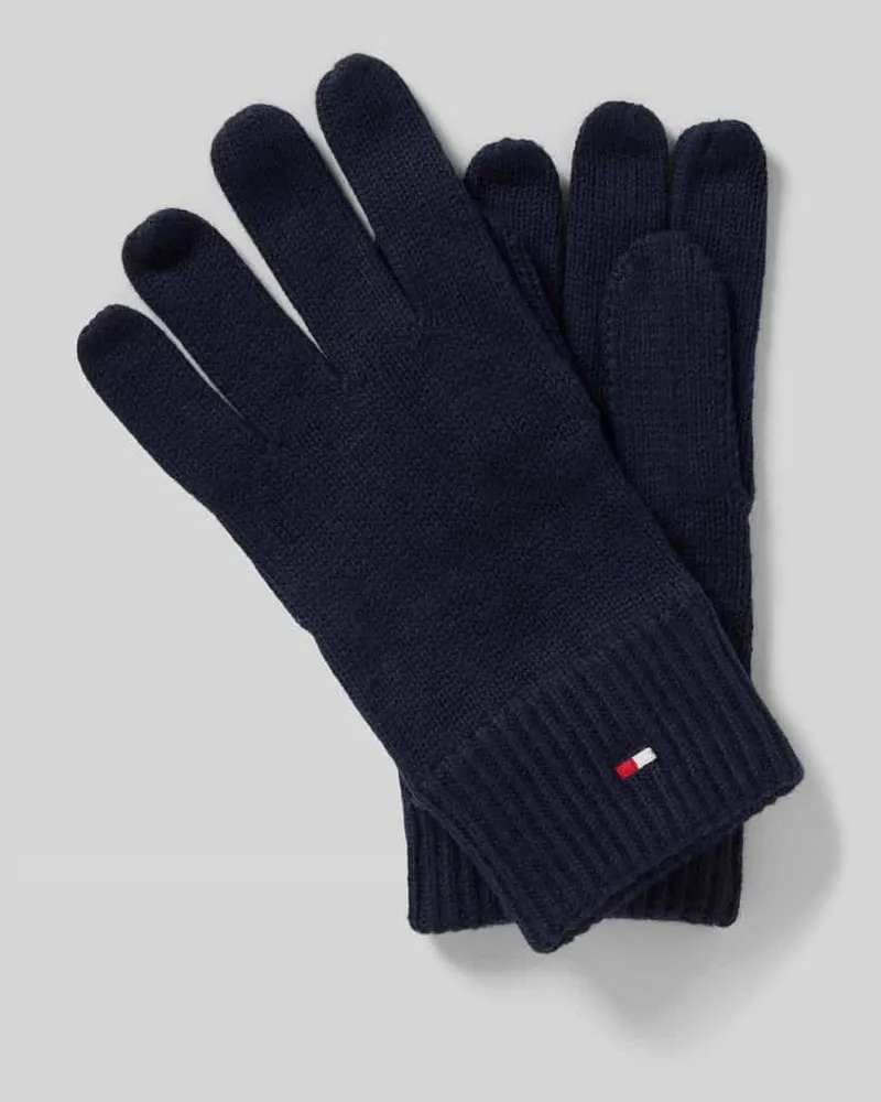 Tommy Hilfiger Handschuhe aus Baumwoll-Kaschmir-Mix Marine