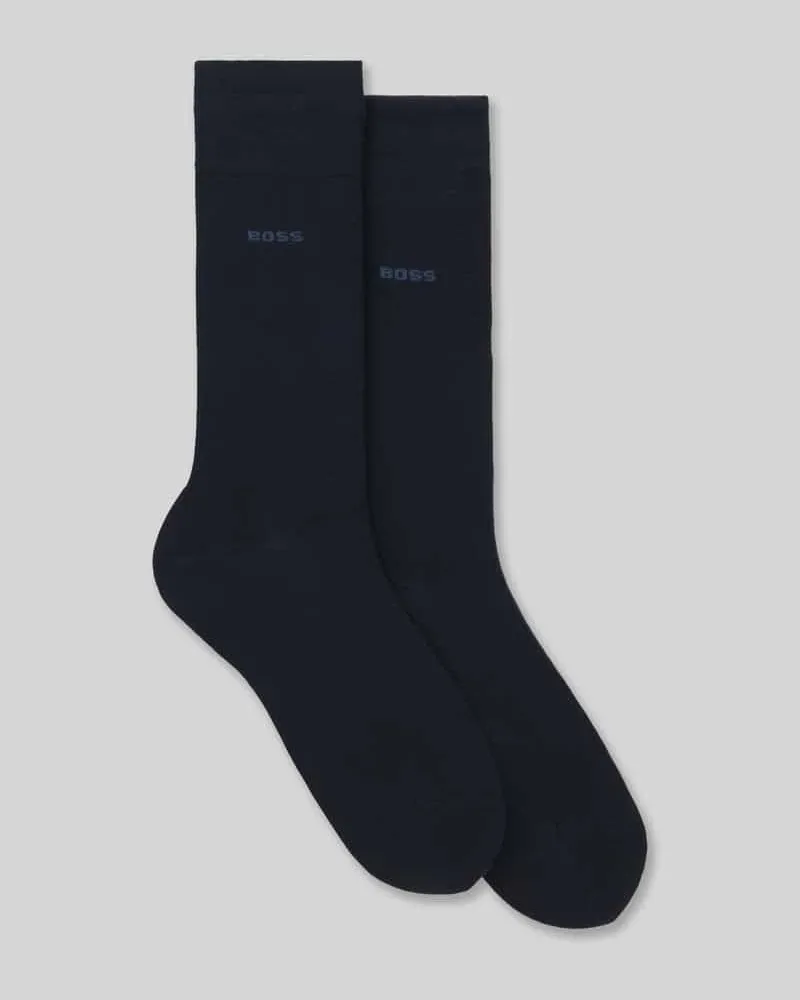 HUGO BOSS Socken aus Viskose-Mix im 2er-Pack Dunkelblau
