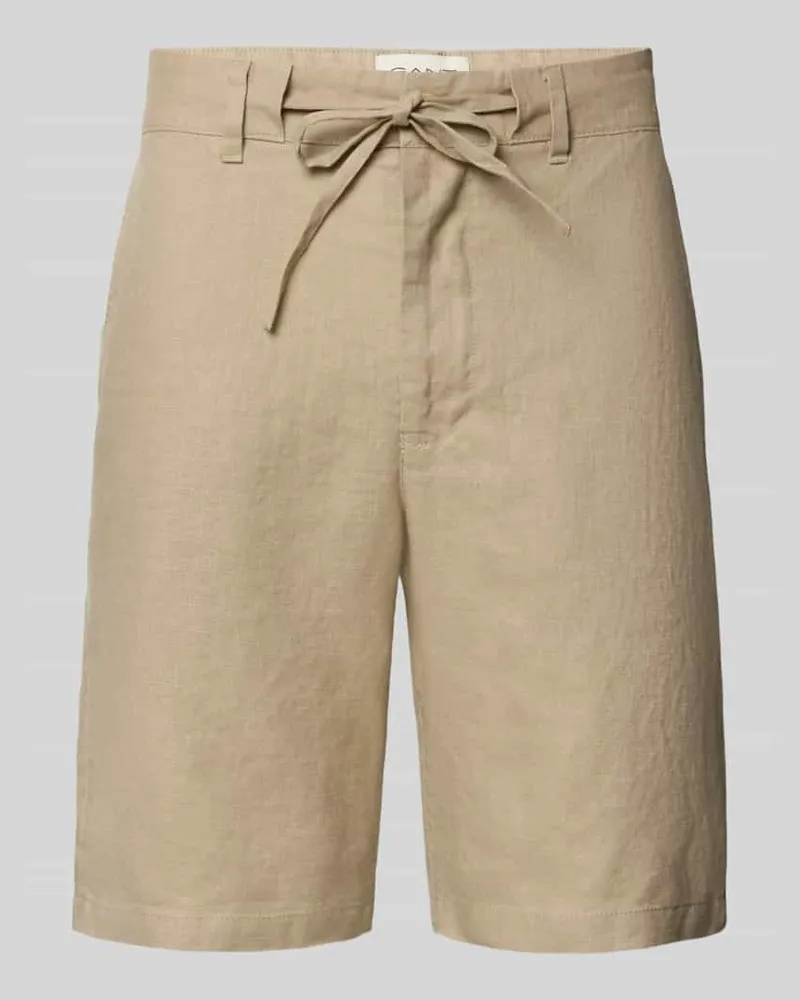 Gant Relaxed Fit Leinenshorts mit Tunnelzug 