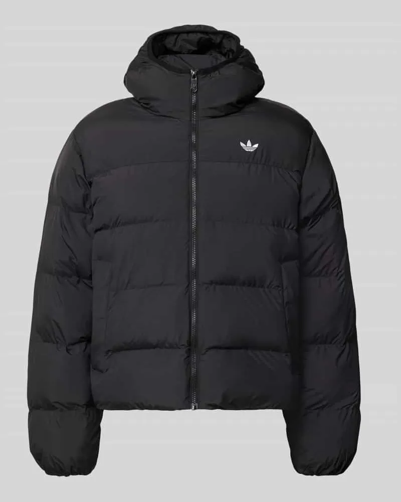adidas Regular Fit Steppjacke mit Logo-Detail Black