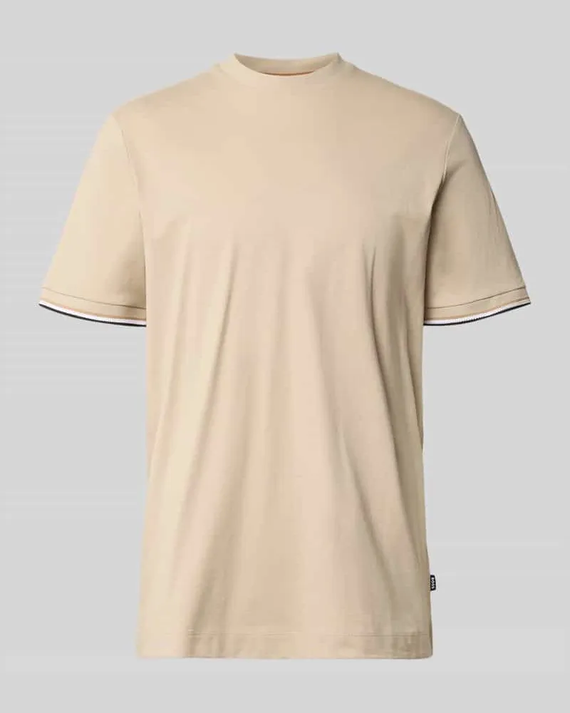 HUGO BOSS Regular Fit T-Shirt aus reiner Baumwolle Modell 'THOMPSON Beige