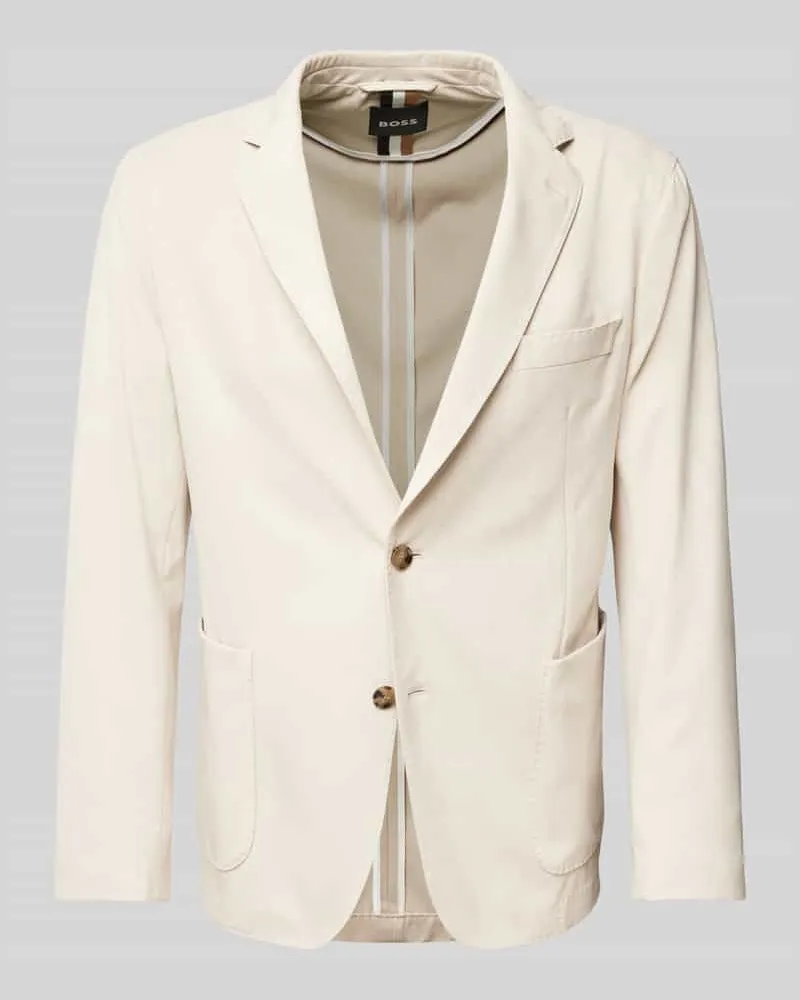 HUGO BOSS Sakko mit aufgesetzten Taschen Modell 'Hanry Beige