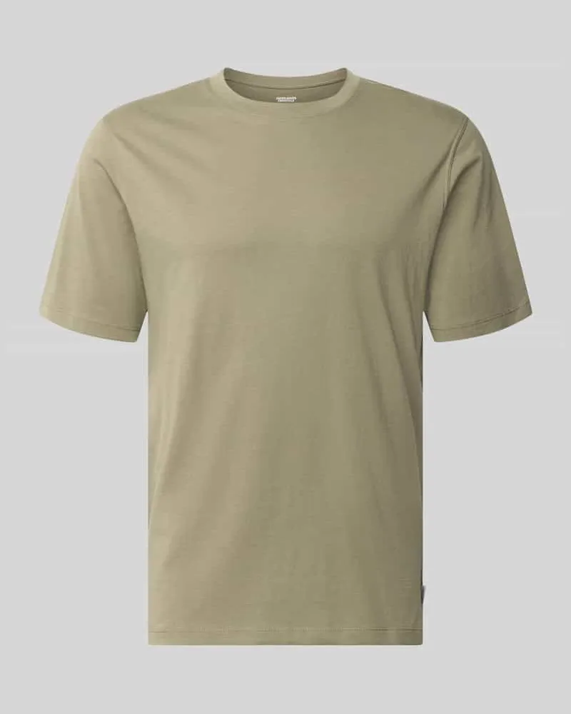 Jack & Jones T-Shirt mit Rundhalsausschnitt Modell 'ORGANIC Stein