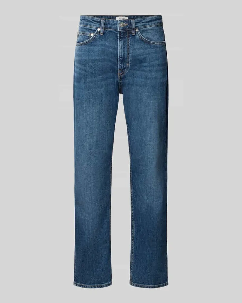 JOOP! Straight Fit Jeans aus Baumwoll-Mix Modell 'Ray Blau