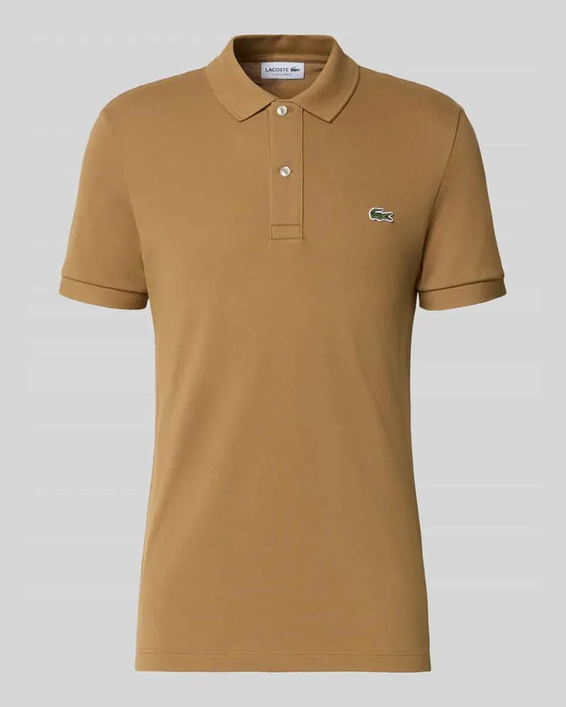 Lacoste Slim Fit Poloshirt aus reiner Baumwolle Hazel
