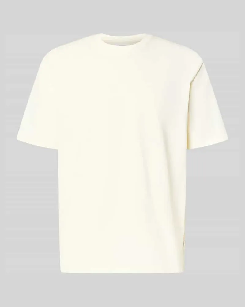 Lindbergh Oversized T-Shirt mit Rundhalsausschnitt Offwhite