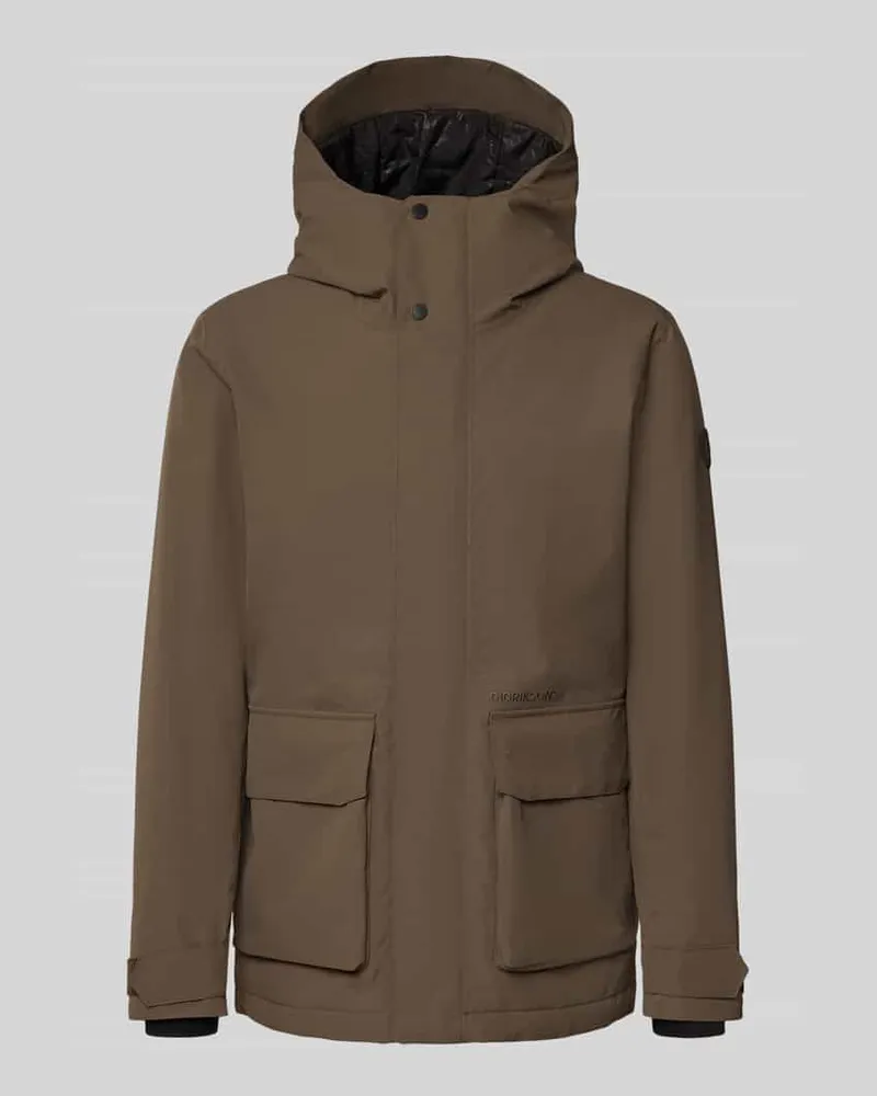 Didriksons 1913 Regular Fit Jacke mit aufgesetzten Taschen Modell 'Liam Dunkelbraun