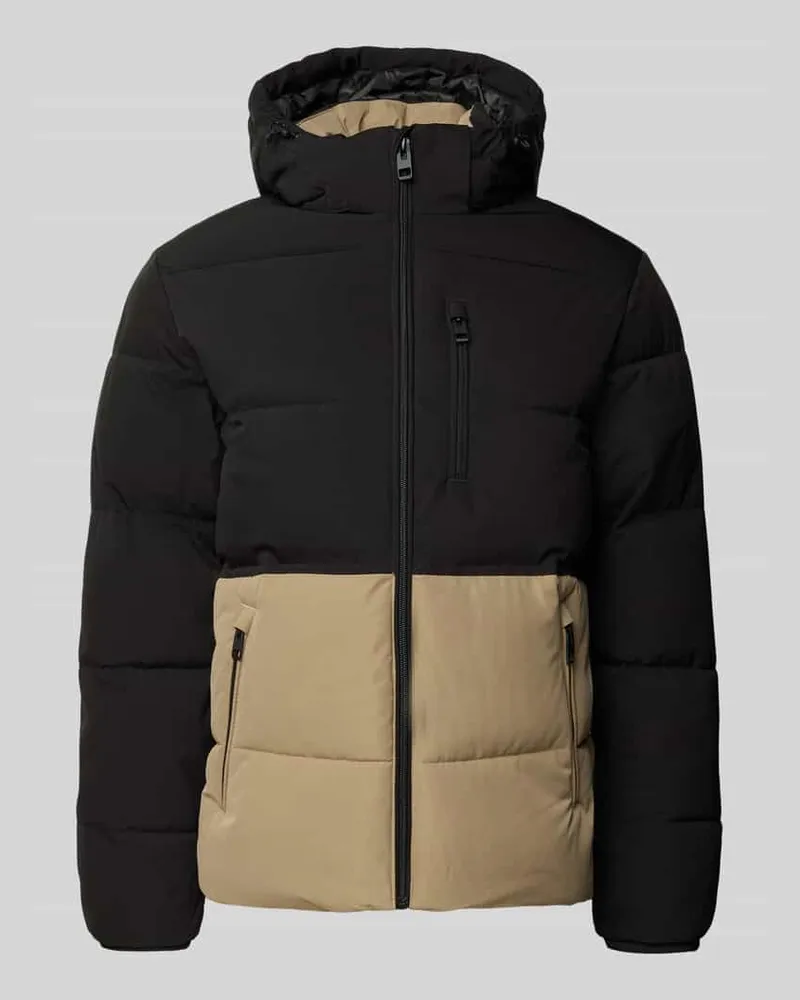 Jack & Jones Steppjacke mit Reißverschlusstaschen Modell 'OWEN Beige