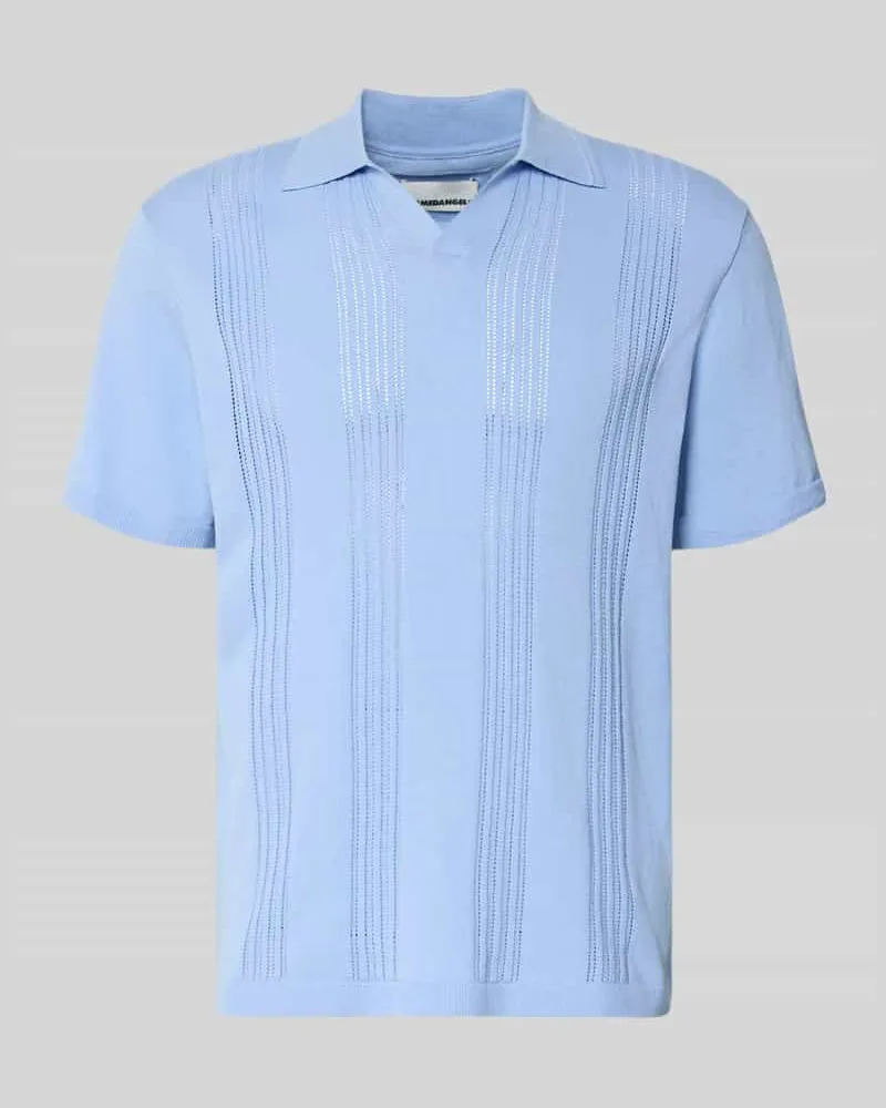 Armedangels Relaxed Fit Poloshirt aus reiner Baumwolle Hellblau