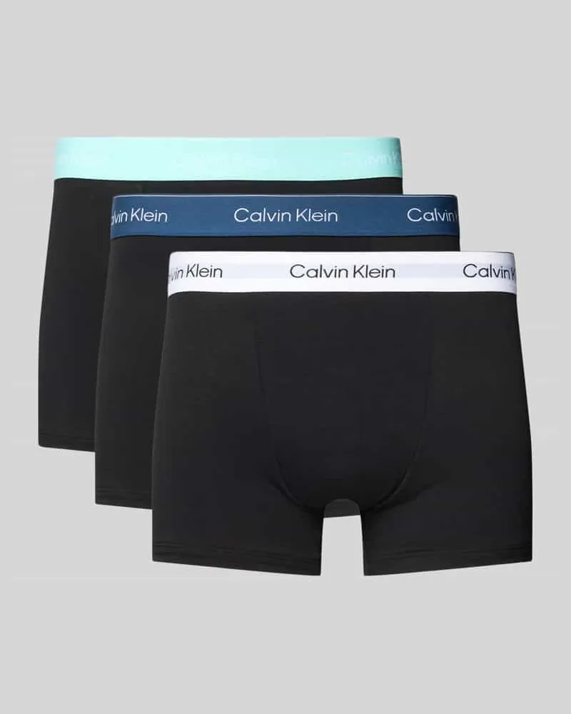 Calvin Klein Trunks mit Logo-Stitching Modell 'Relaxed' im 3er Pack 