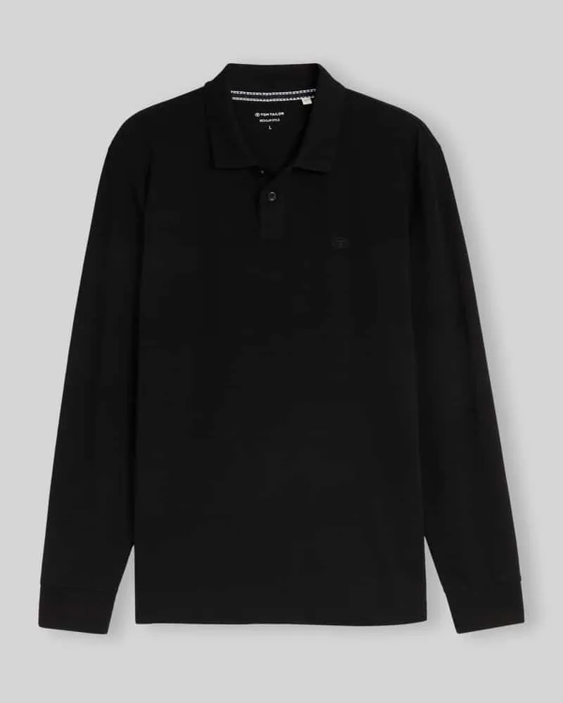 Tom Tailor Poloshirt mit Logo-Detail Black