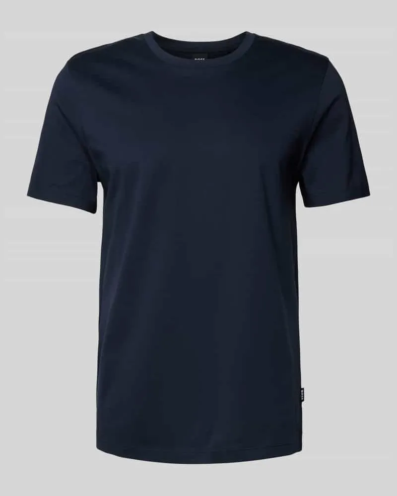 HUGO BOSS T-Shirt mit geripptem Rundhalsausschnitt Modell 'Tessler 