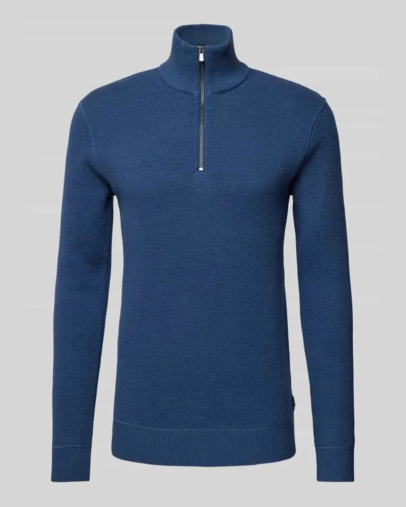 Jack & Jones Strickpullover mit Stehkragen Modell 'BLUCHRISTER 