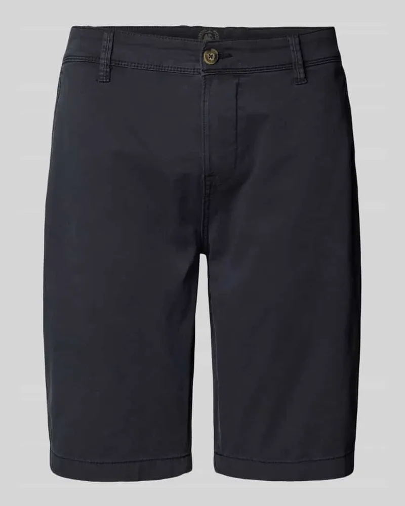 Lerros Regular Fit Bermudas mit Gesäßtaschen Dunkelblau