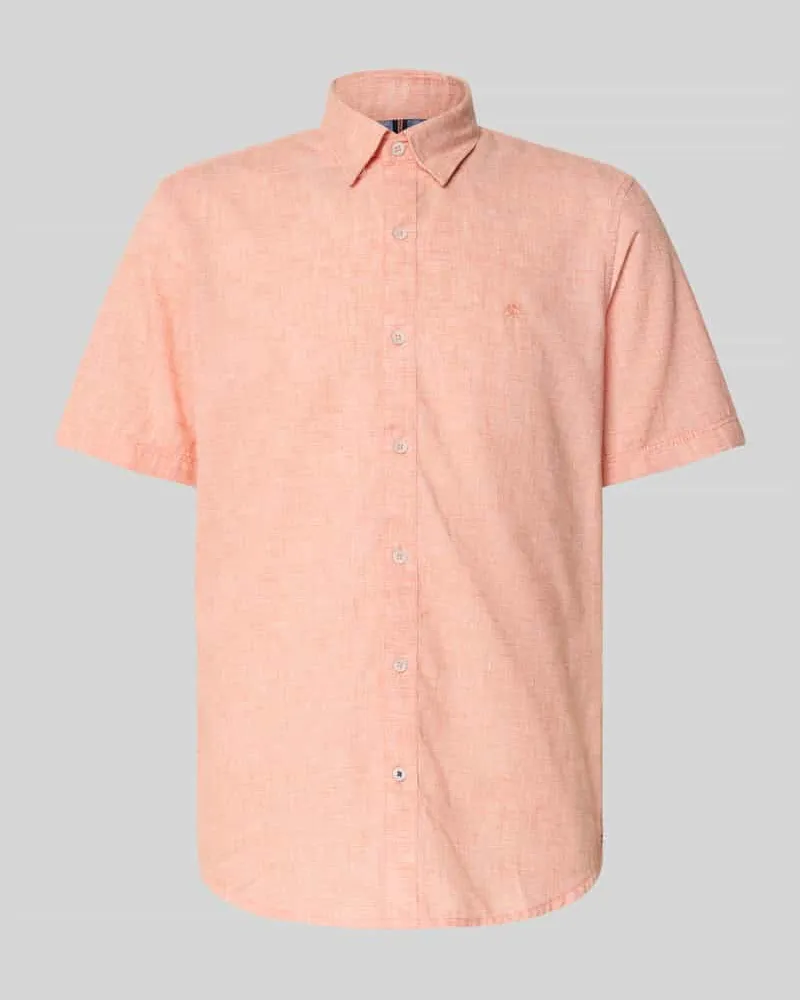 Lerros Freizeithemd mit Knopfleiste Orange