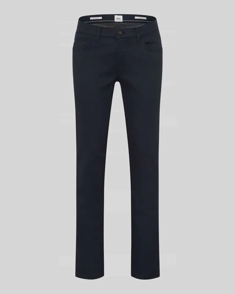 Brax Regular Fit Chino aus Baumwoll-Mix mit Viskose-Anteil Modell 'Wool Look Flex Marine