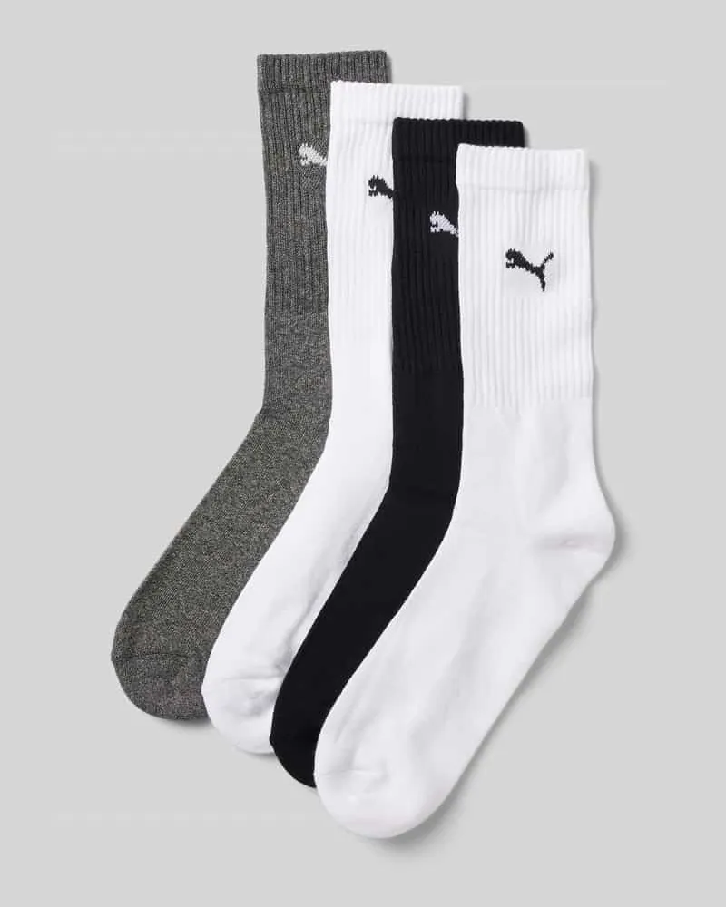 Puma Socken mit Label-Detail im 4er-Pack Flanell