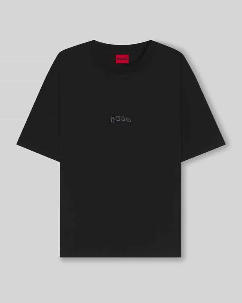 HUGO BOSS Oversized T-Shirt aus reiner Baumwolle Modell 'DASU Black