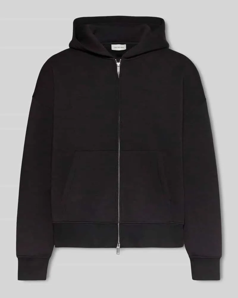 Calvin Klein Sweatjacke mit Zweiwege-Reißverschluss Black