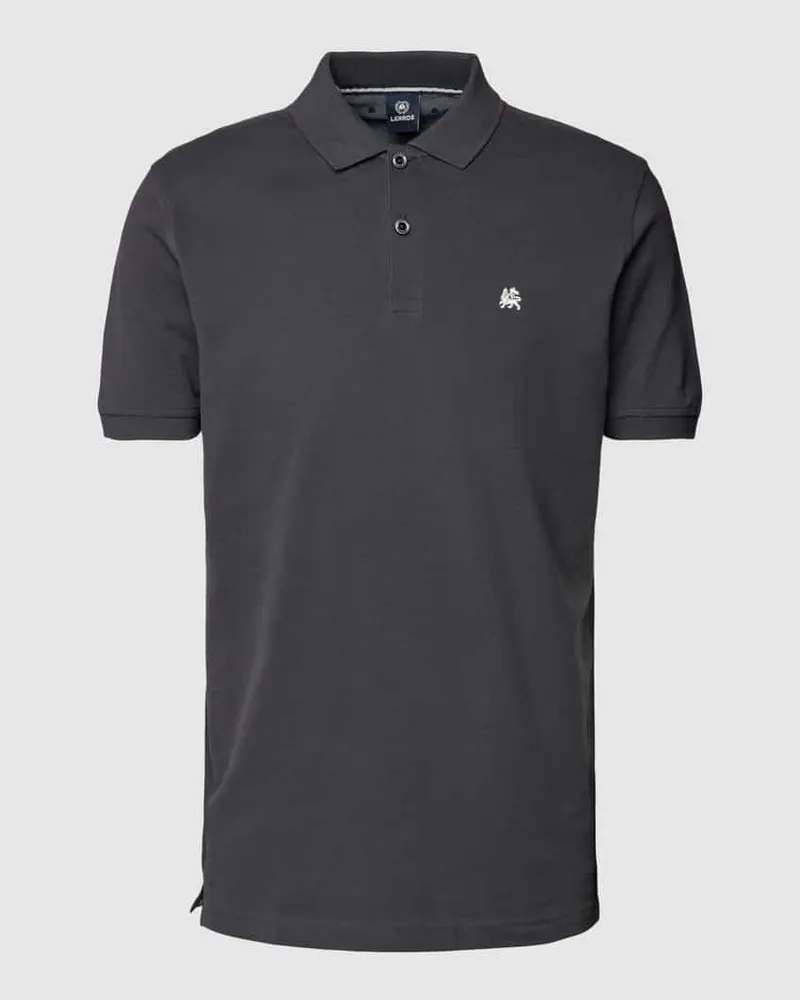 Lerros Poloshirt mit Label-Stitching 