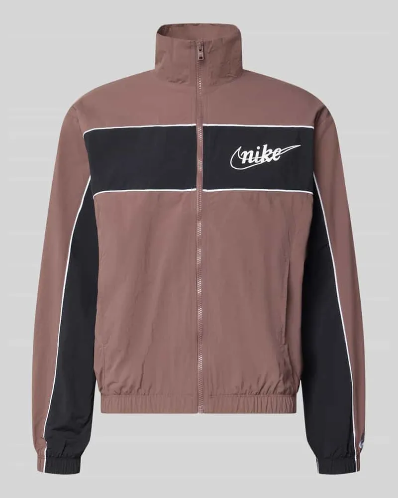 Nike Regular-Fit Trainingsjacke mit Logo Aubergine