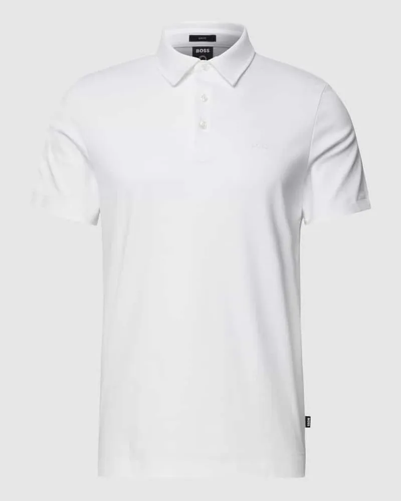HUGO BOSS Poloshirt mit Brand-Schriftzug 