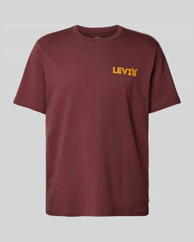 Levi's T-Shirt mit Logo-Print Bordeaux