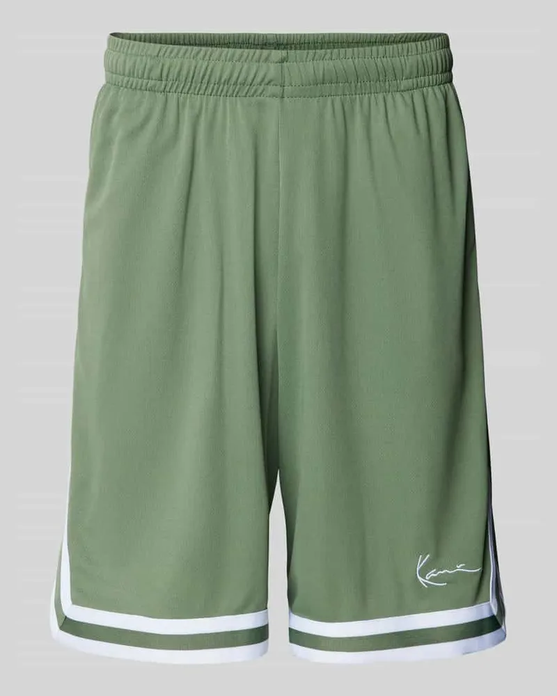 Karl Kani Baggy Fit Shorts mit Strukturmuster 