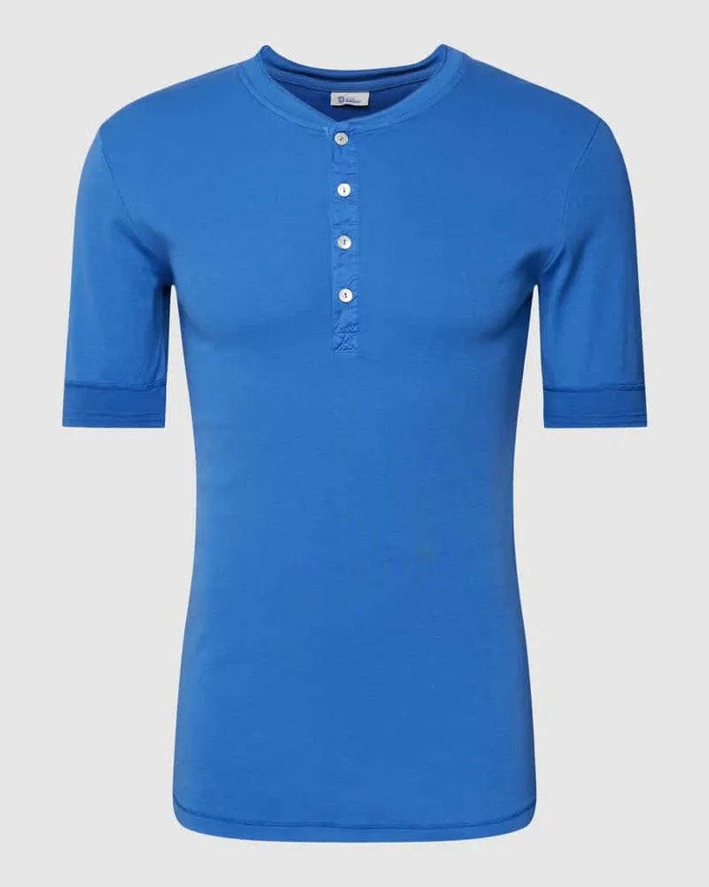 Schiesser T-Shirt mit kurzer Knopfleiste Modell 'Karl 