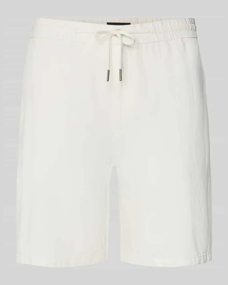 Scotch&Soda Shorts aus Baumwoll-Leinen-Mix Modell 'FAVE Offwhite
