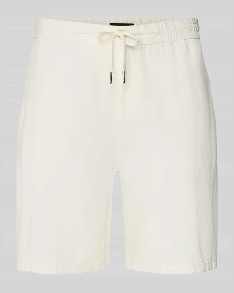 Scotch&Soda Shorts aus Baumwoll-Leinen-Mix Modell 'FAVE Offwhite