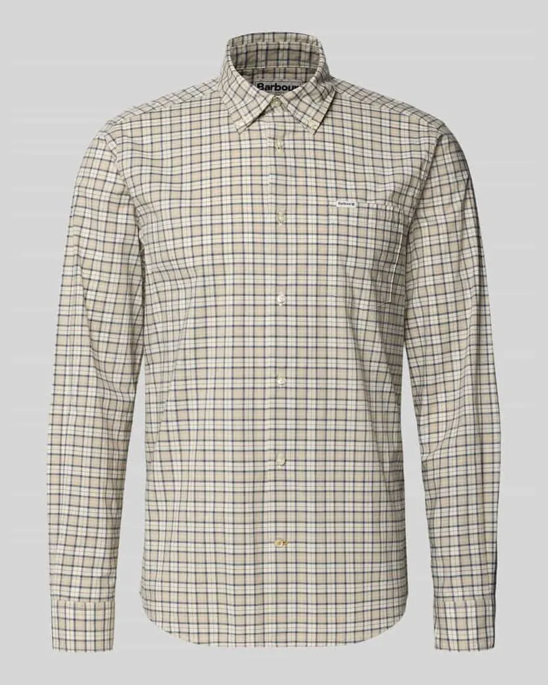 Barbour Regular Fit Freizeithemd aus Baumwoll-Mix Modell 'LOMOND Beige
