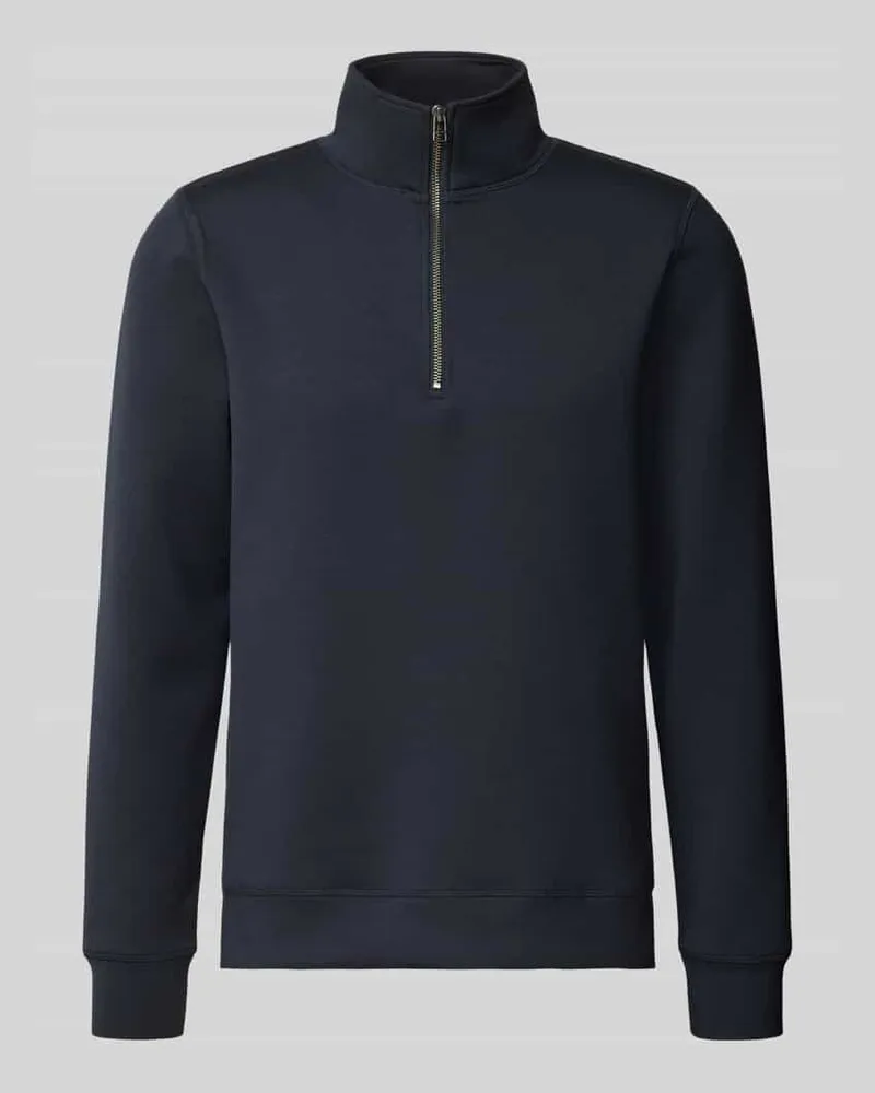 Casual Friday Sweatshirt mit Stehkragen und Reißverschluss Modell 'Sebastian Marine