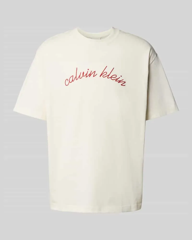 Calvin Klein T-Shirt mit Label-Stitching 