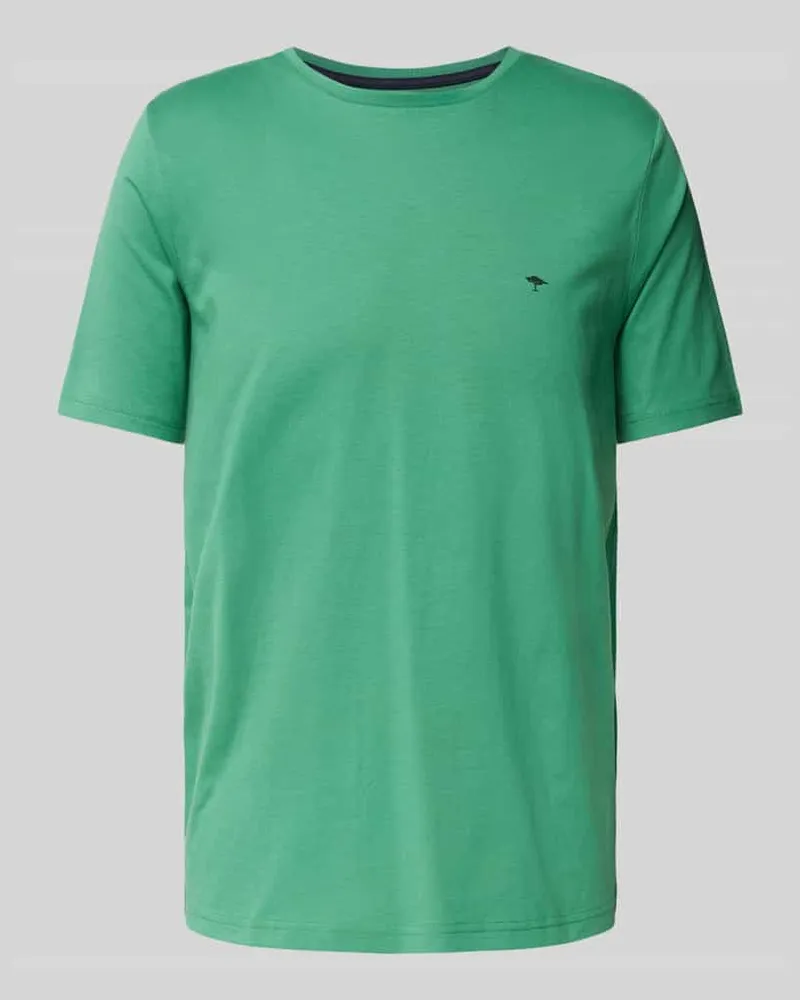 Fynch-Hatton T-Shirt mit Logo-Stitching Gruen