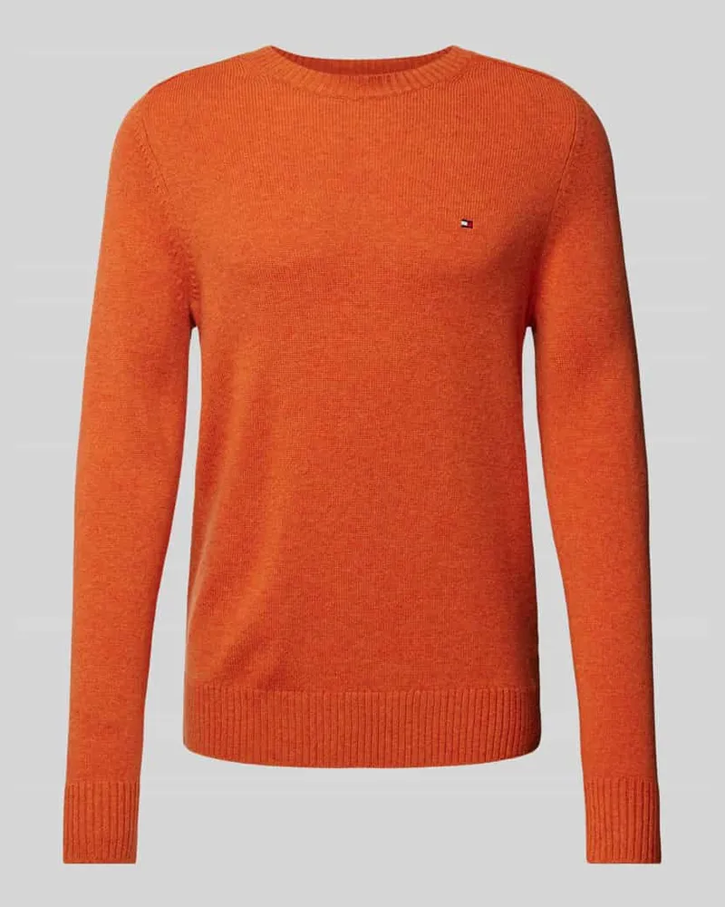 Tommy Hilfiger Wollpullover mit Logo-Stitching 