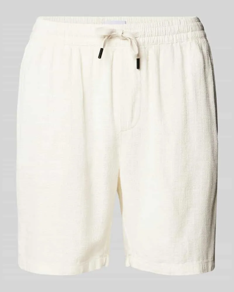 Only & Sons Loose Fit Shorts aus Viskose-Mix mit Leinen-Anteil Modell 'TEL 