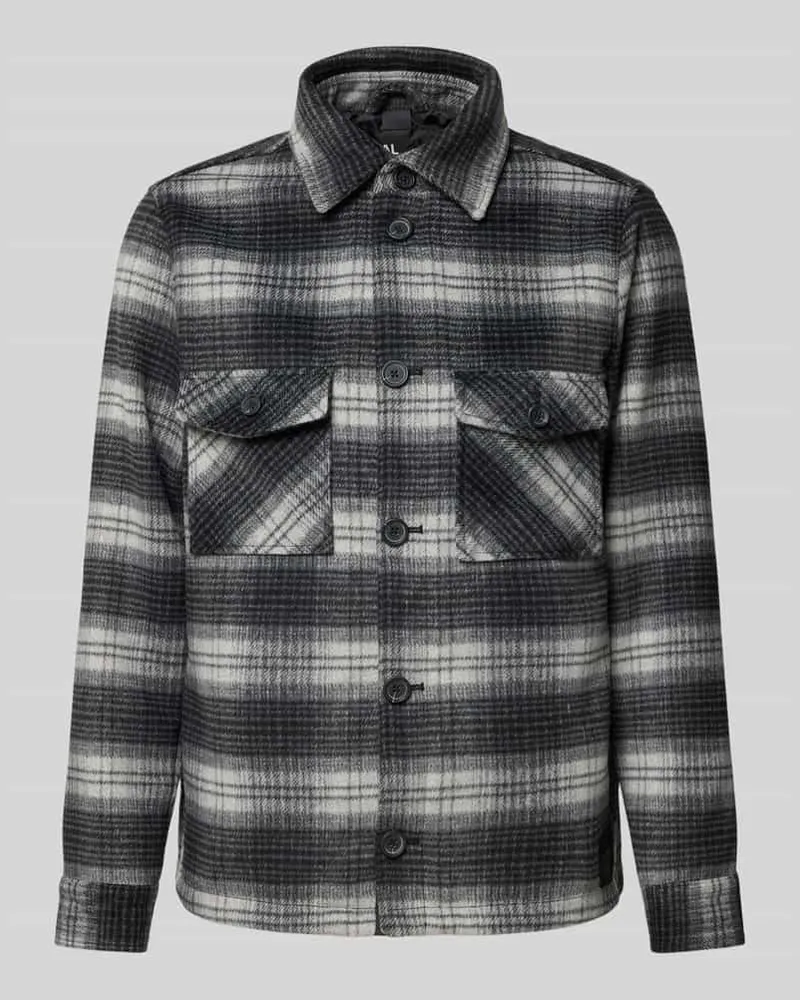 McNeal Regular Fit Hemdjacke mit Kentkragen 