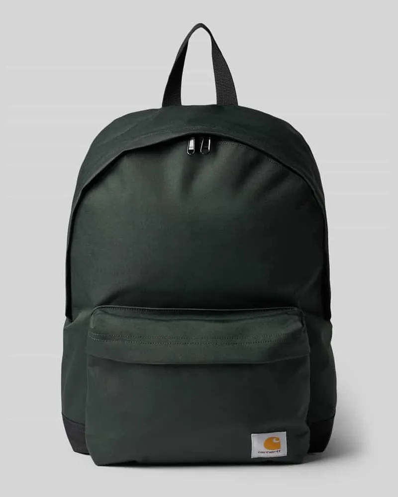 Carhartt WIP Rucksack mit Label-Patch Modell 'Jake Dunkelgruen