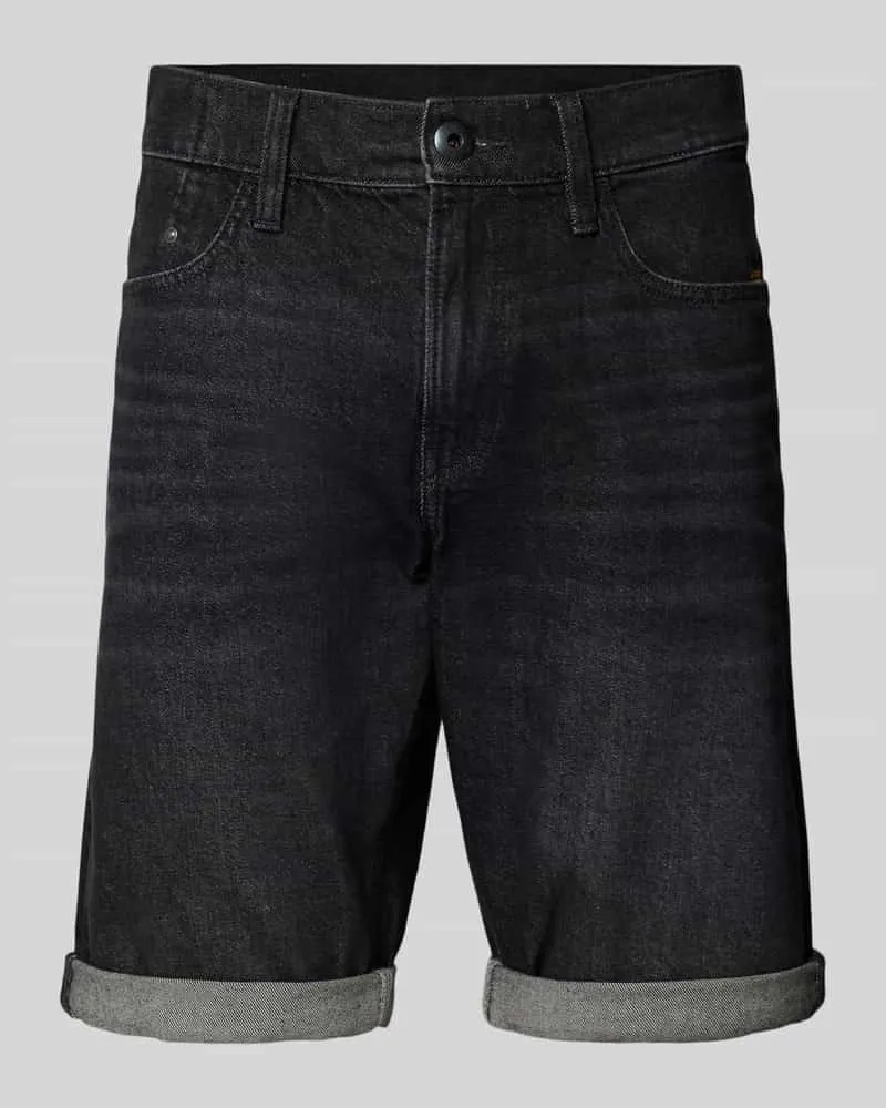 G-STAR RAW Regular Fit Jeansshorts mit Eingrifftaschen Modell 'Mosa Black