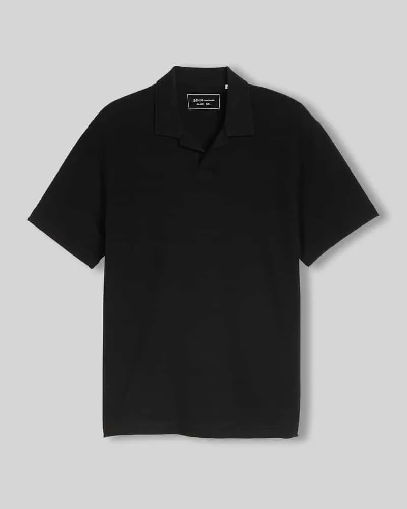 Tom Tailor Relaxed Fit Poloshirt aus Baumwoll-Mix Black